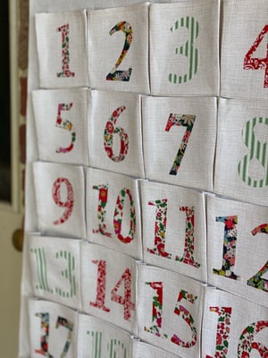 Image of Liberty Christmas Advent Calendar - 'On Point-settia'