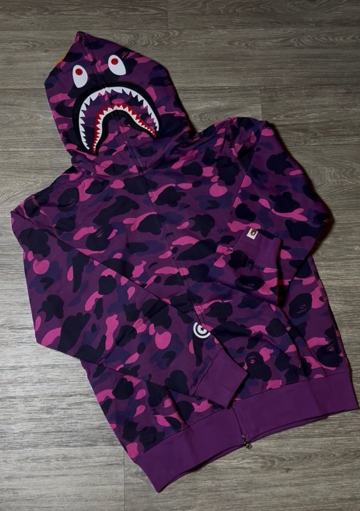 Image of BPE Purplee Hoodie (Full ZipUp)