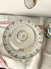 Image 4 of Ancien compotier et cloche en verre