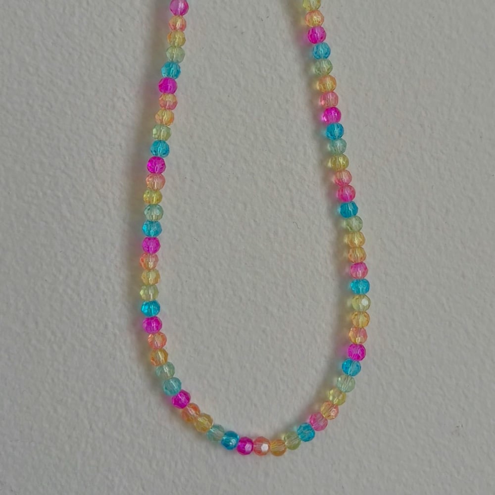 Image of pastel rainbow choker