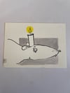 Original! Kerzentier „Schwarze Ratte“