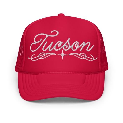 Image of Tucson Cursive Foam trucker hat