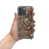 Image 17 of Boho Nature Cottagecore Inspired Hedgehogs Among Mushrooms Clear Case for iPhone®