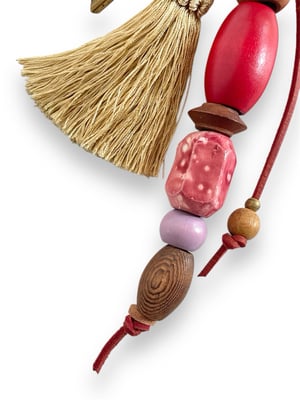 Image of BEAD & TASSEL BAG CHARM #2