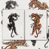 tiger + panther prints