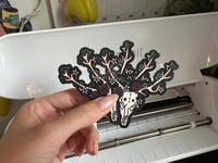 Image 4 of Deer Skull with Flowers - Sticker