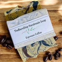 Image 1 of Espresso Coffee Soap Bar | Exfoliating Handmade Soap | Mango Seed Butter Natural Scrub | All-Natural