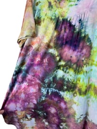 Image 9 of M Luxe Knit Babydoll Top in Earthy Blooms Watercolor Ice Dye