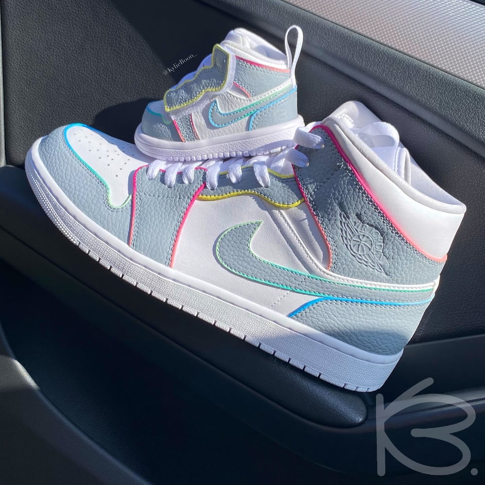 Image of Nike Air Jordan 1 x KylieBoon “OilSpill Outlines”