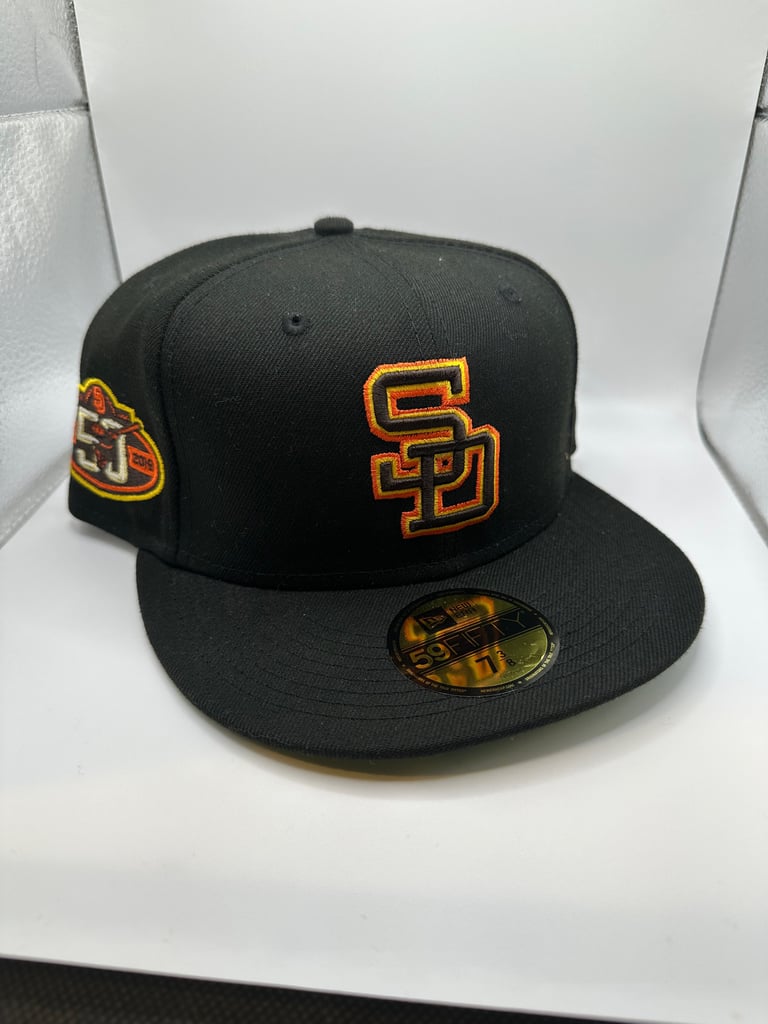San Diego Padres Hat Club Black Dome7 3/8