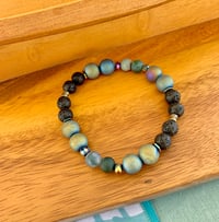 Image 1 of SEAFOAM FUSION ELEGANCE  DIFFUSER BRACELET