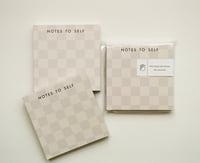 Checkered Note pad 