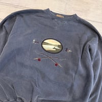 Image 2 of Vintage Scenic Fly Fishing Crewneck - L