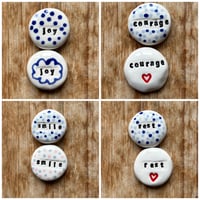 Image 4 of Little Ceramic Word Pebbles