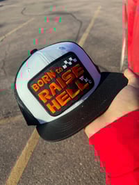 Born to raise hell kids hats