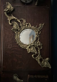 Image 2 of Magnifique porte-manteaux avec miroir, de style rocaille, fin XIXème siècle 