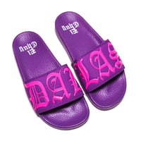 Image 3 of DALLAS PURPLE/PINK SLIDES (NOW SHIPPING)