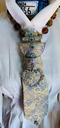 Image 1 of Leopard/Heart ” Tie Necklace