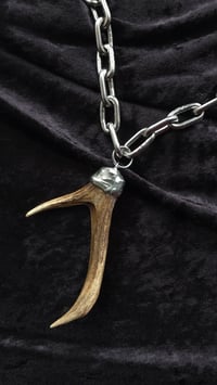 Image 1 of Deer antler chunky necklace