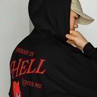 Image 2 of Somebody in Hell Loves Me Unisex Hoodie