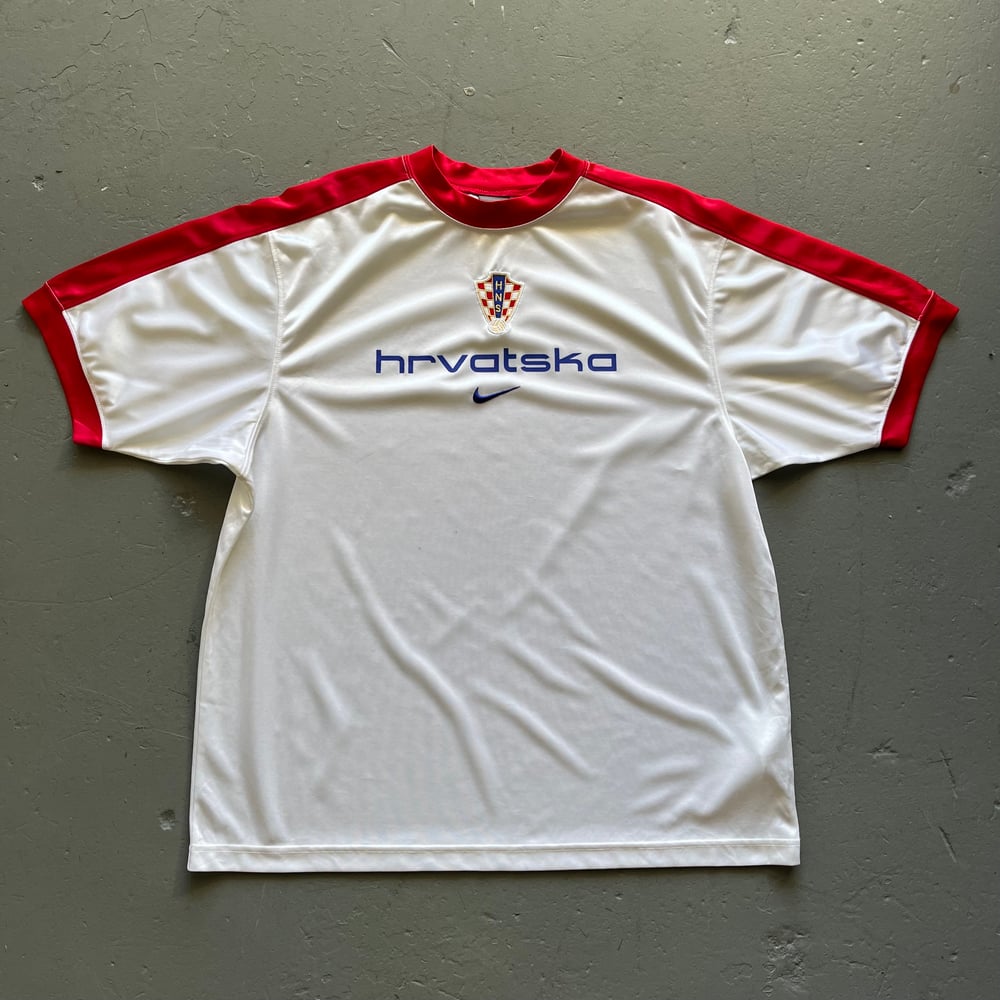 Image of Vintage Croatia training shirt size large 