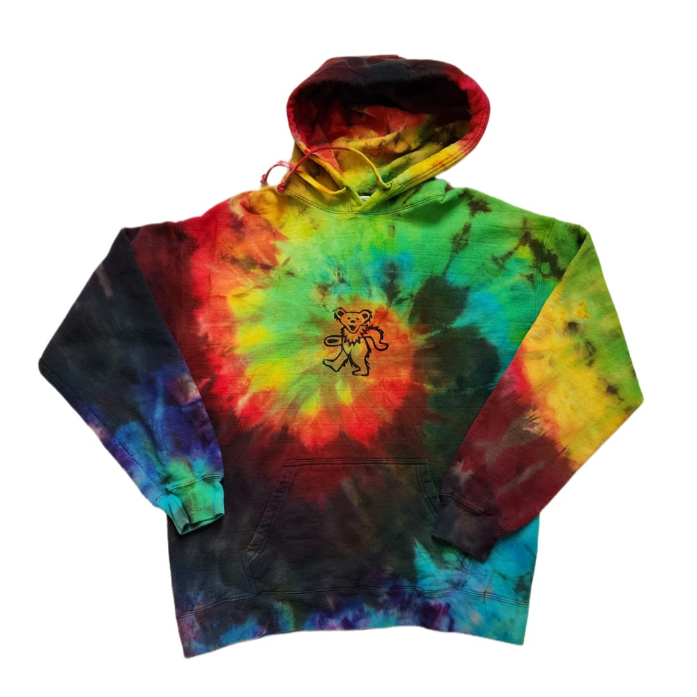 Image of Large reverse rainbow hoodie