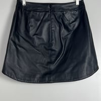 Image 4 of BLANK NYC genuine black leather mini skirt 