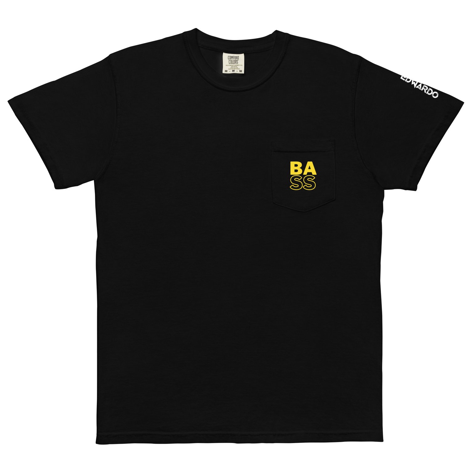 Unisex pocket t-shirt - Black Bass