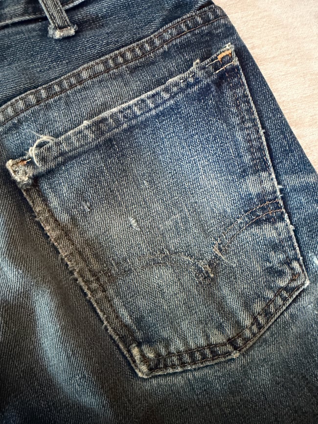 60s Levi's cut off denim shorts