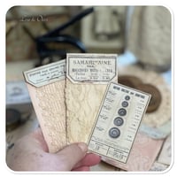 Image 5 of Replica DMC French Thread box full of vintage lace samples