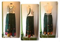 Image 1 of Upcycled “Leave it Better” t-shirt halter hippie dress