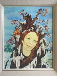 Image 3 of “Winter”, Oil Portrait on Masonite