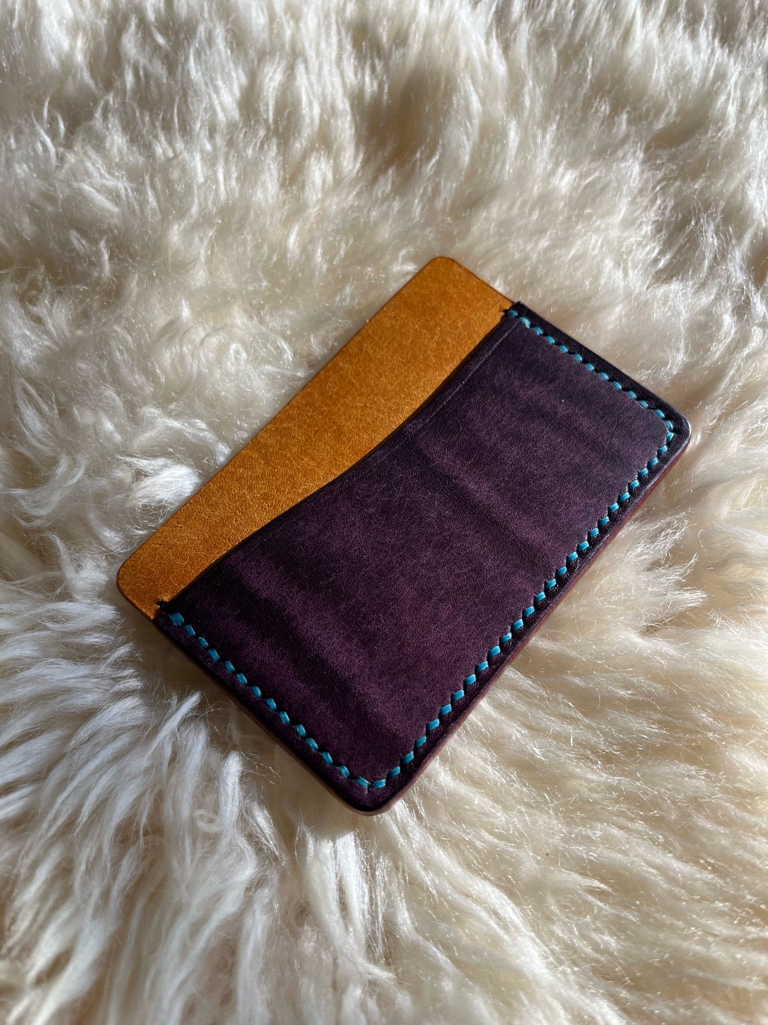 Image of Violet 2-tone Pueblo Horizontal Cardholder