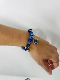 Image 5 of *EN STOCK* Ensemble Pochette passeports, pochette transparente bracelet bandana marine