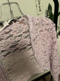 Image 2 of Light purple lace cover up