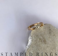 Image 1 of Keep Me Here Band - stamped ring
