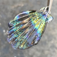 Image 3 of Dark Side Rainbow Dichroic Seashell