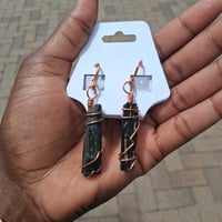 Image 2 of Black Tourmaline Earrings
