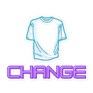 Shirt Change Sticker