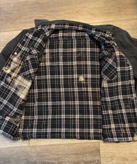 Image of XL Denim/Flannel Jacket w Patch