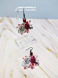 Image 2 of Blood Spattered Scream Earrings