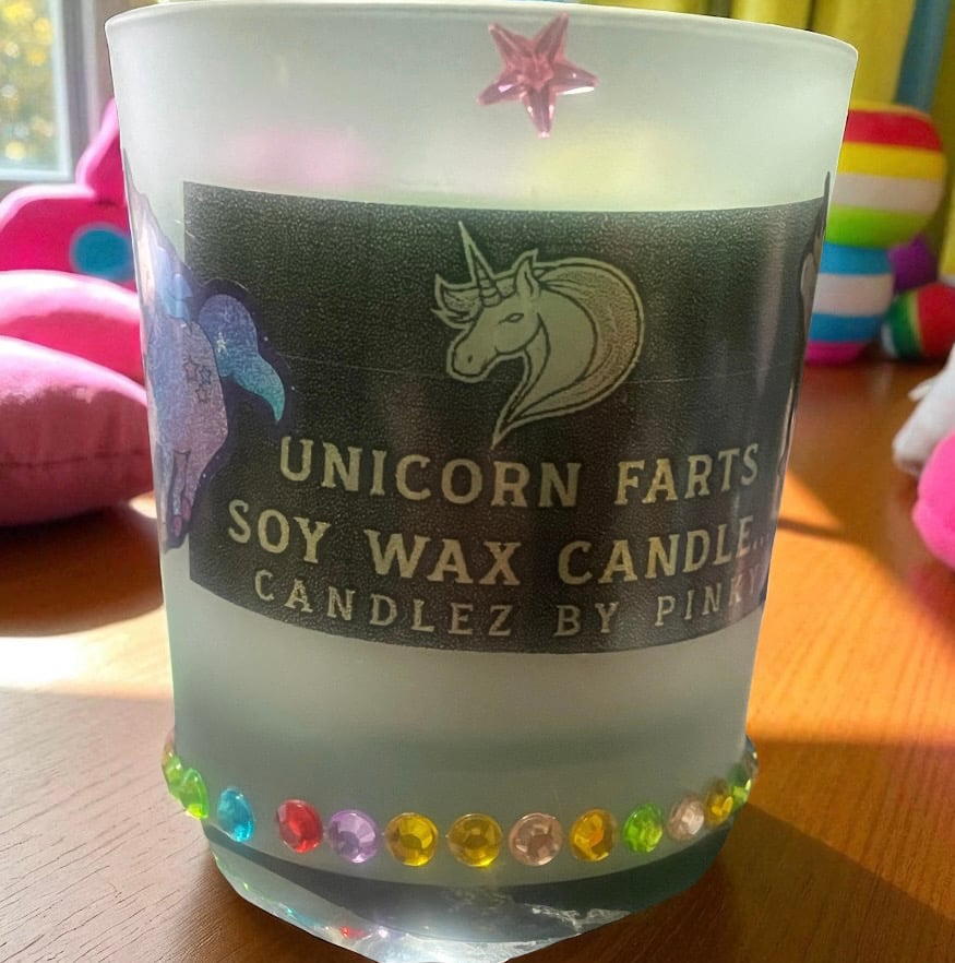 Image of Unicorn Farts medium jar candle