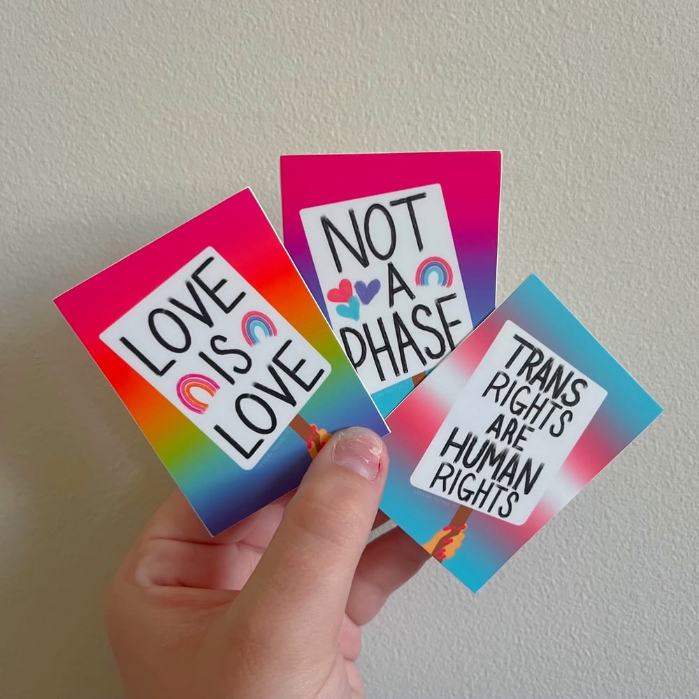 Image of pride stickers