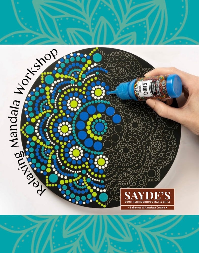 Image of Relaxing Mandala Workshop 9/16 Sayde’s Bar and Grill Salem, NH