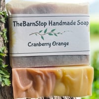 Image 1 of Mandarin Orange Cranberry Soap • Autumn Fruit Soap Bar • Handmade Cold Process • Cozy Seasonal