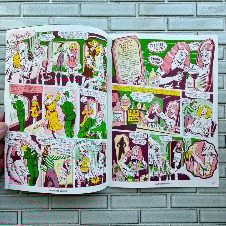 Hair World Comics by Ryan Heshka - DELUXE LTD ED/SIGNED & #'D Image 2