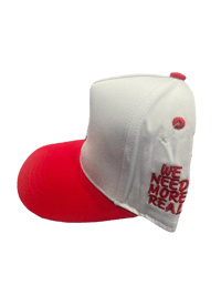 Image 2 of White and red SnapBack 