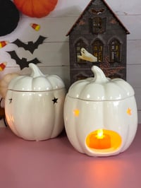 Image 1 of White Pumpkin wax warmer 