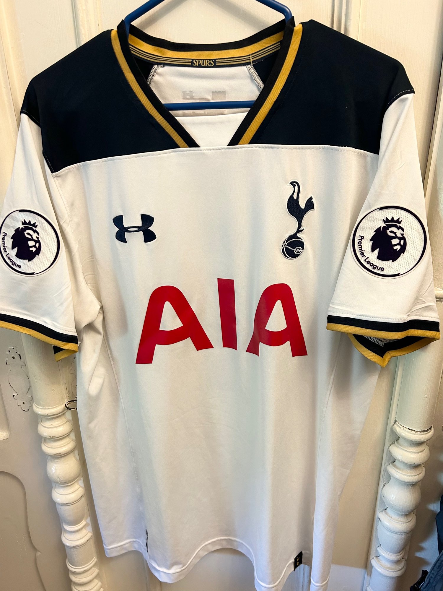 Image of Tottenham Hotspur “SON 7” 2016/17 Home Shirt + PL patches (L)