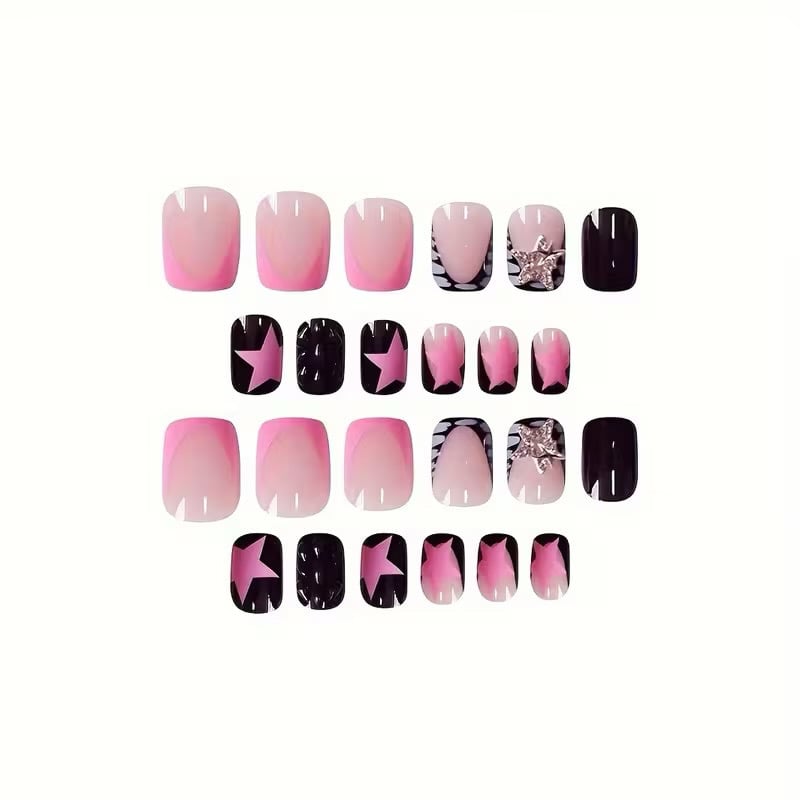 Image of Y2K Rockstar Pink/Blk